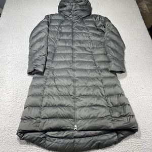 Patagonia Coat Womens Gray Downtown Loft Parka Hooded Goose Down Puffer Jacket